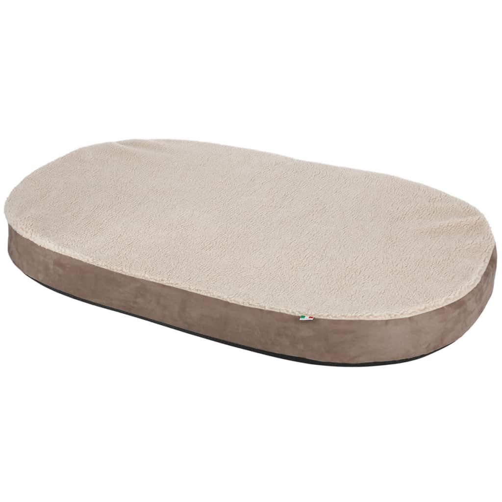 Afbeelding Kerbl Hondenmatras met traagschuim ovaal 72x52 cm beige en grijs 80332 door Vidaxl.nl