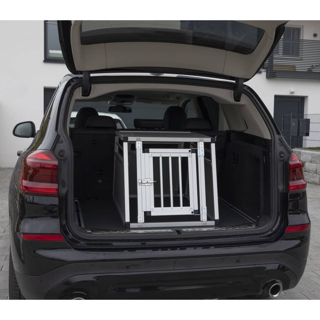 Kerbl Caisse de transport pour chiens Barry 77x55x50 cm Aluminium