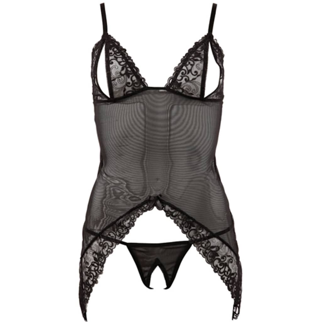 Abierta Fina Transparant lingerie jurkje en string