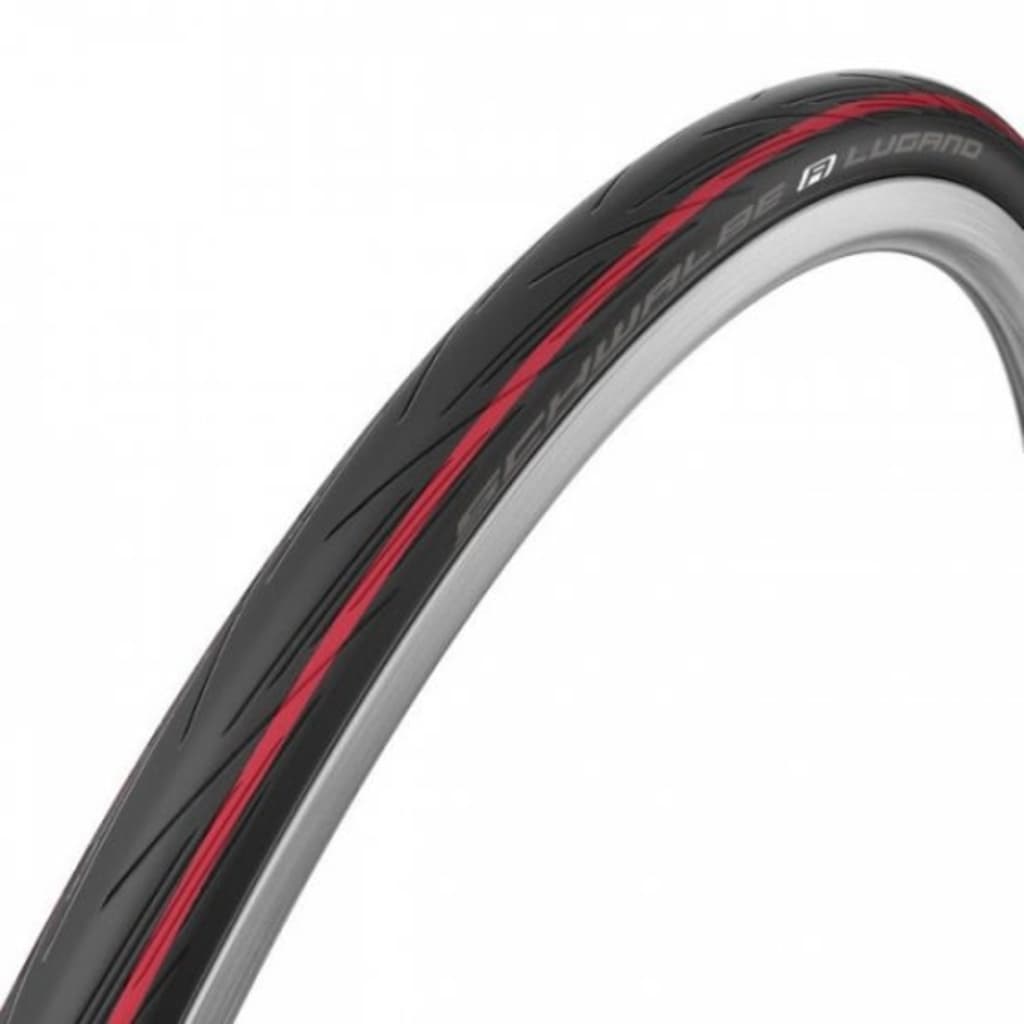 Afbeelding Schwalbe Buitenband Lugano HS471 28 x 1.00 (25-622) zwart/rood door Vidaxl.nl