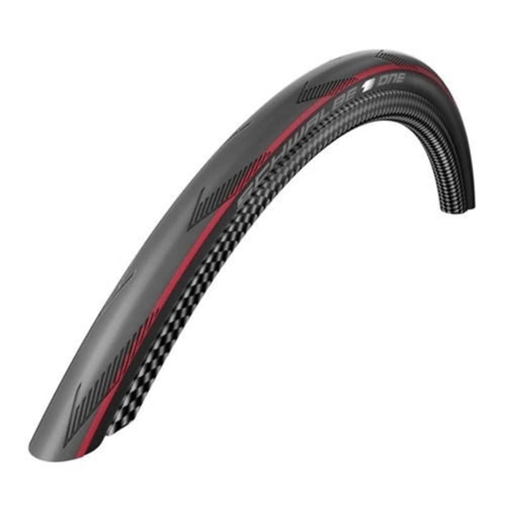 Afbeelding Schwalbe buitenband One V-Guard vouwband 28 inch (25-622) zwart/rood door Vidaxl.nl