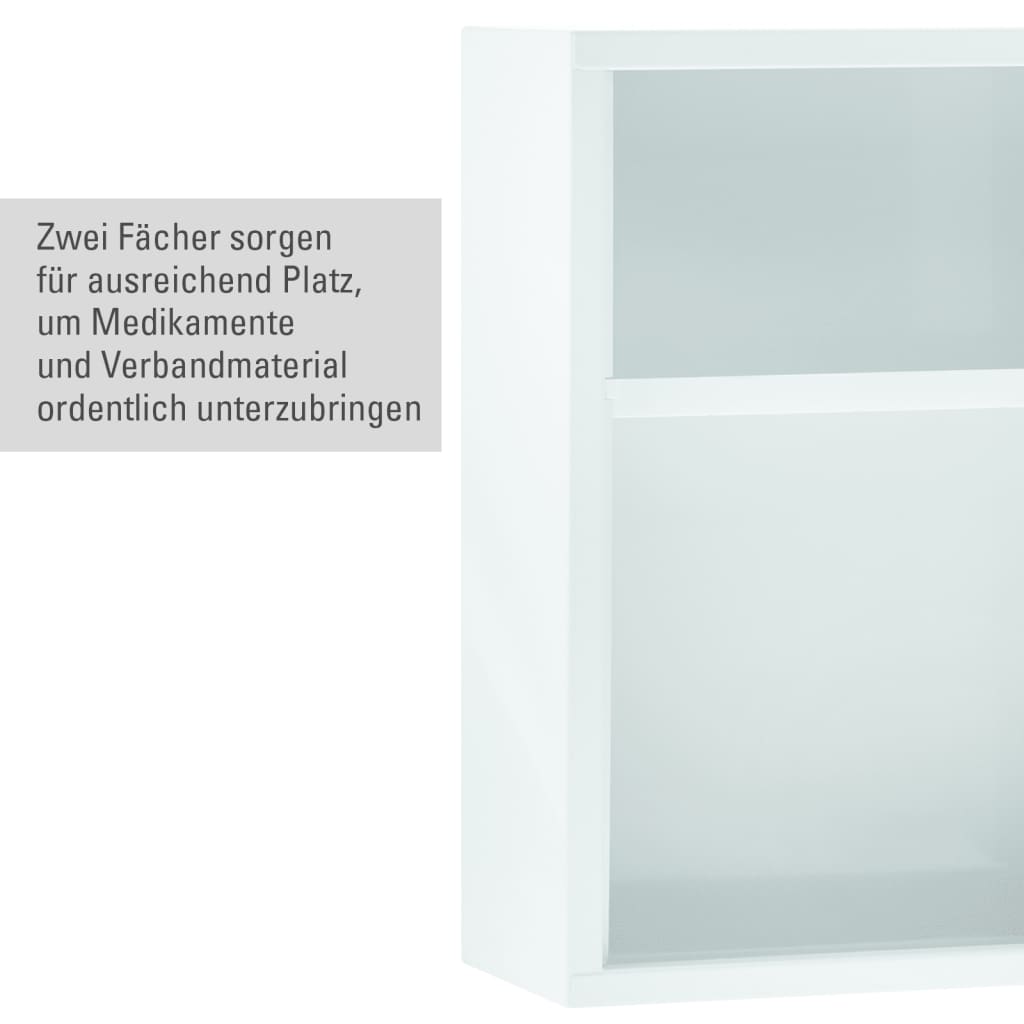 FIRST AID ONLY Armoire d'urgence 30x14x37 cm Blanc