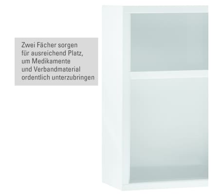 FIRST AID ONLY Armoire d'urgence 30x14x37 cm Blanc