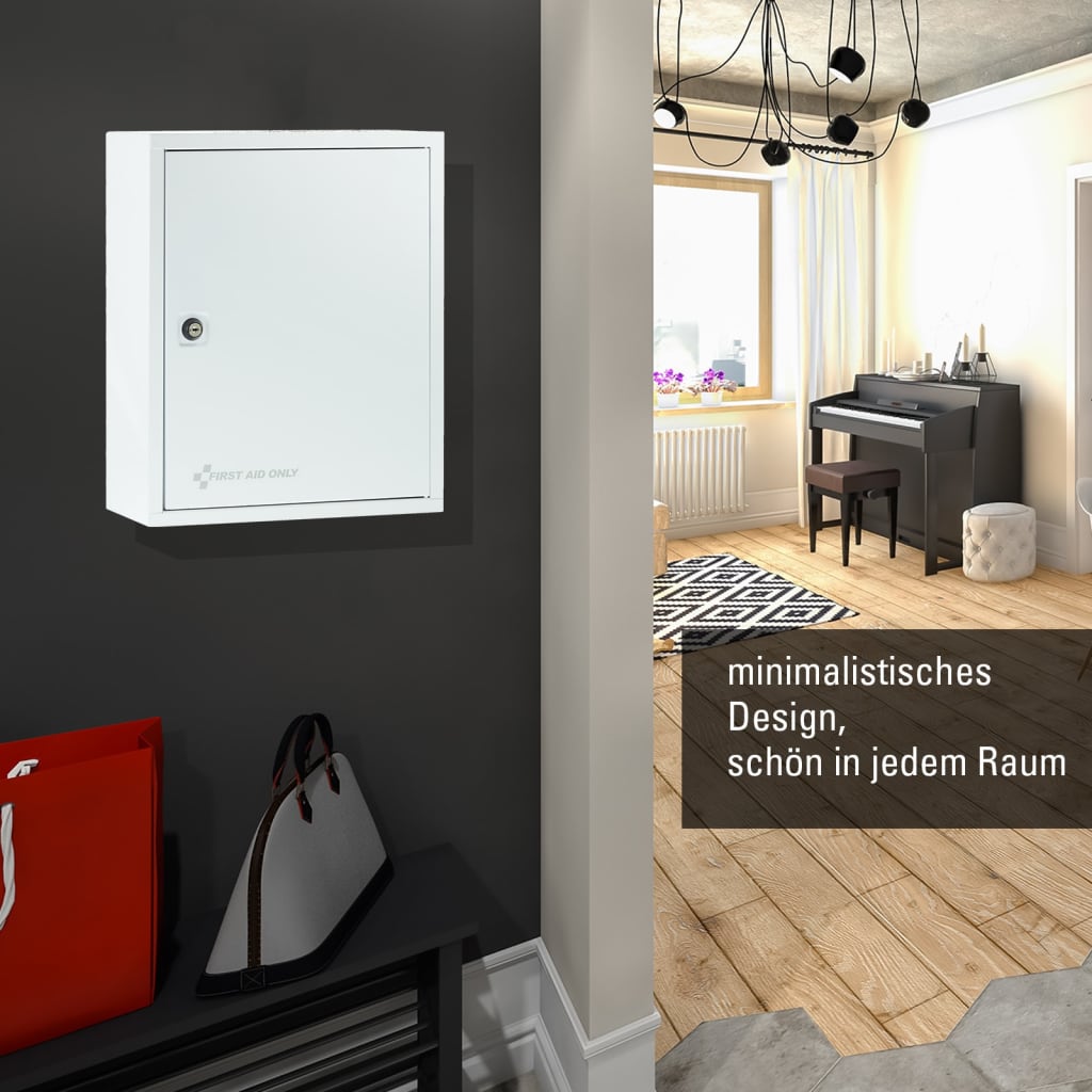 FIRST AID ONLY Armoire d'urgence 30x14x37 cm Blanc