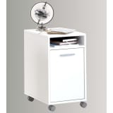 FMD Mueble archivador con compartimento abierto blanco 359-002