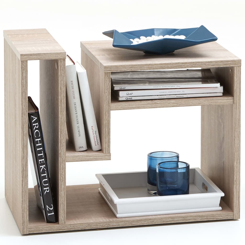 

FMD Salontafel met tijdschriftenrek eikenkleur 648-001