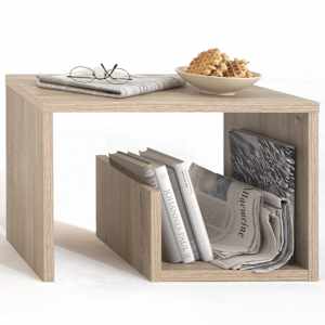 FMD Salongbord 2-i-1 59x36x38 cm eik