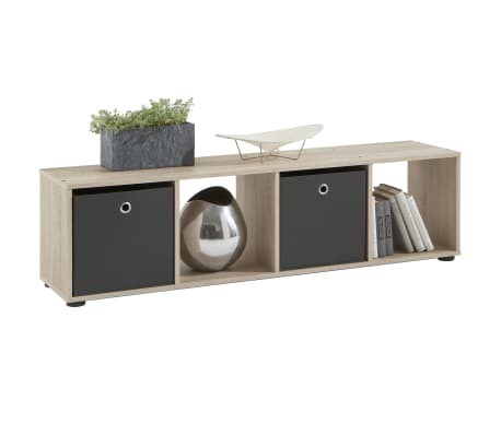 FMD St&aring;ende hylle med 4 kammer eiketre