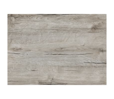 FMD Drawer Cabinet Sand Oak, High Gloss White