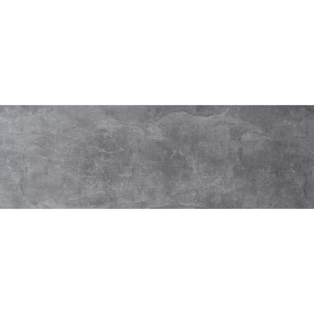 FMD betonszürke-magasfényű fehér mozgatható dohányzóasztal 70x70x35,5 