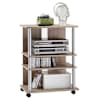 FMD teler/Hi-Fi riiul, 3 kambriga, 65 x 40 x 79,2 cm, tammepuit