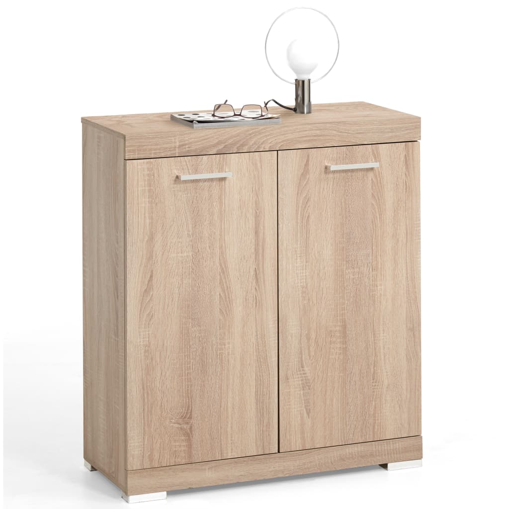 FMD Armoire avec 2 portes 80 x 34,9 x 89,9 cm Chêne