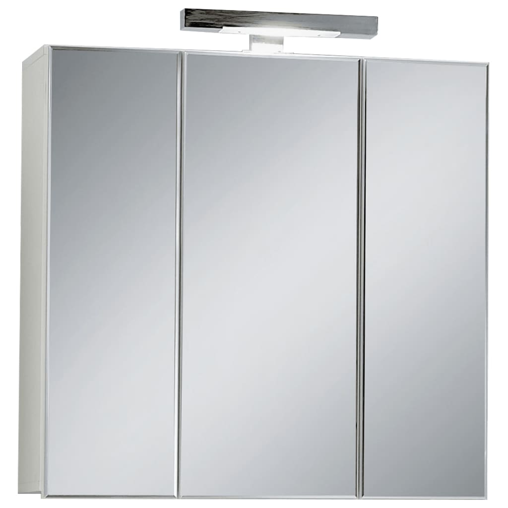 FMD badeværelsesskab med spejl 70x19x67,6 cm hvid