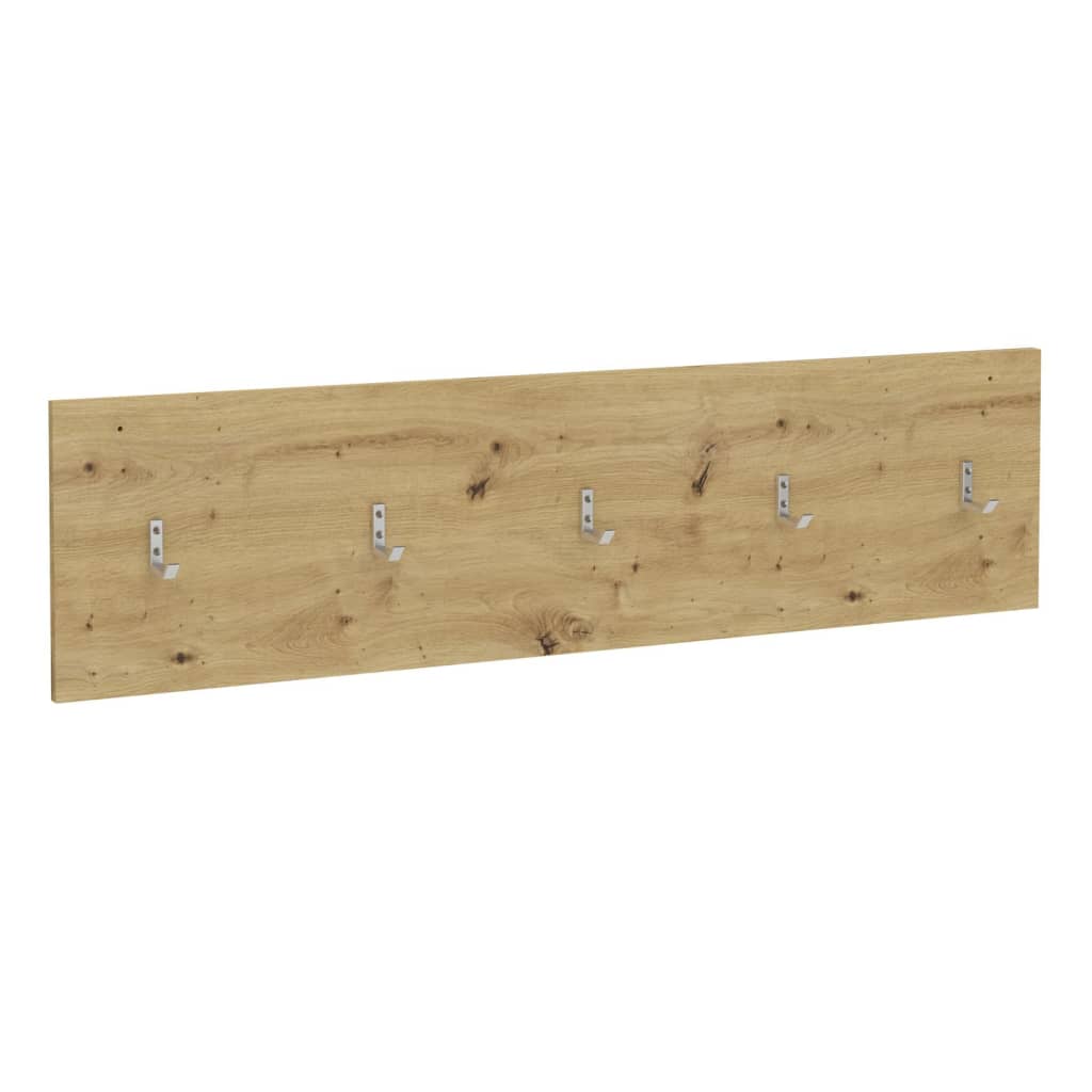 FMD Cuier pentru perete, stejar artizanal, 108,9x1,5x28,1 cm