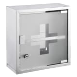 HI Armoire à pharmacie 30 x 12 x 30 cm Acier inoxydable