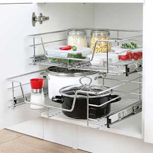 HI Uttrekkbar kurvskuff 60 cm