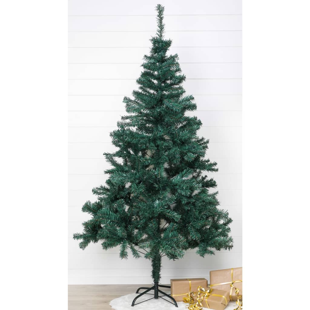 HI Коледна елха с метална стойка, зелена, 210 см
