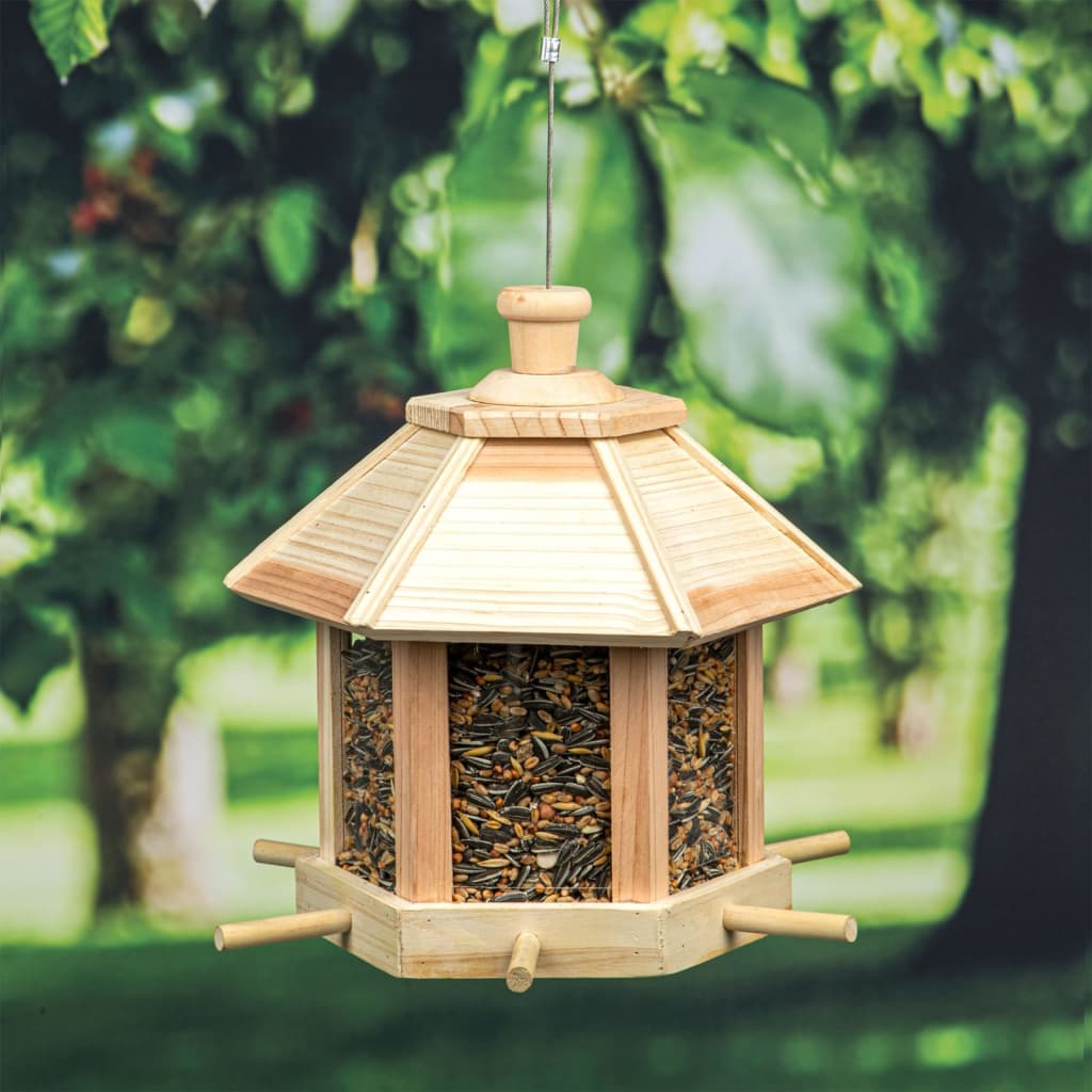 HI Vogel-Futterhaus zum Aufhängen Hausförmig 26×27 cm Natur kaufen