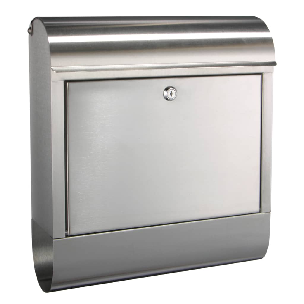 HI Brievenbus 38x12x42,5 cm roestvrij staal afbeelding