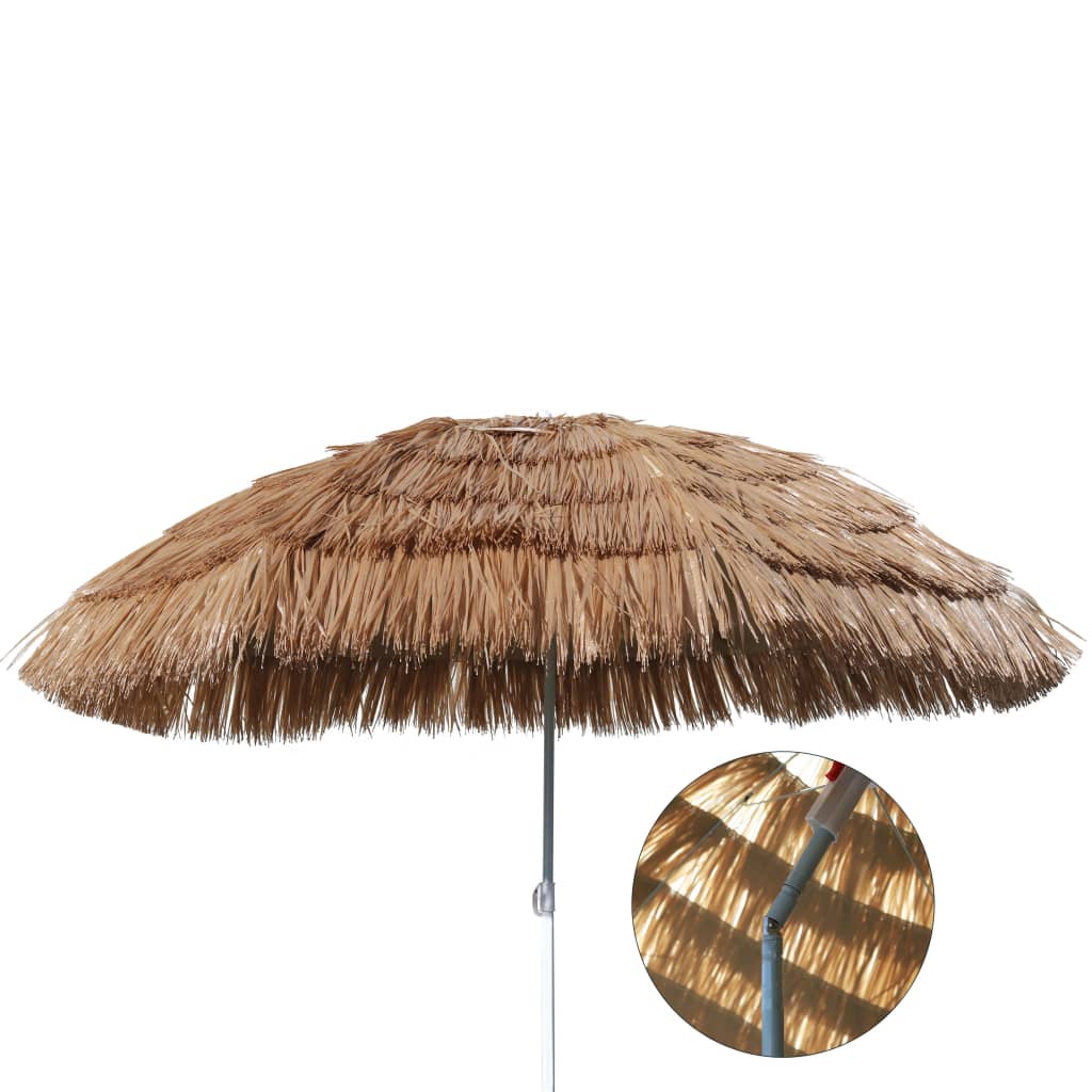 HI Umbrelă de plajă Hawaï, bej, 160 cm 