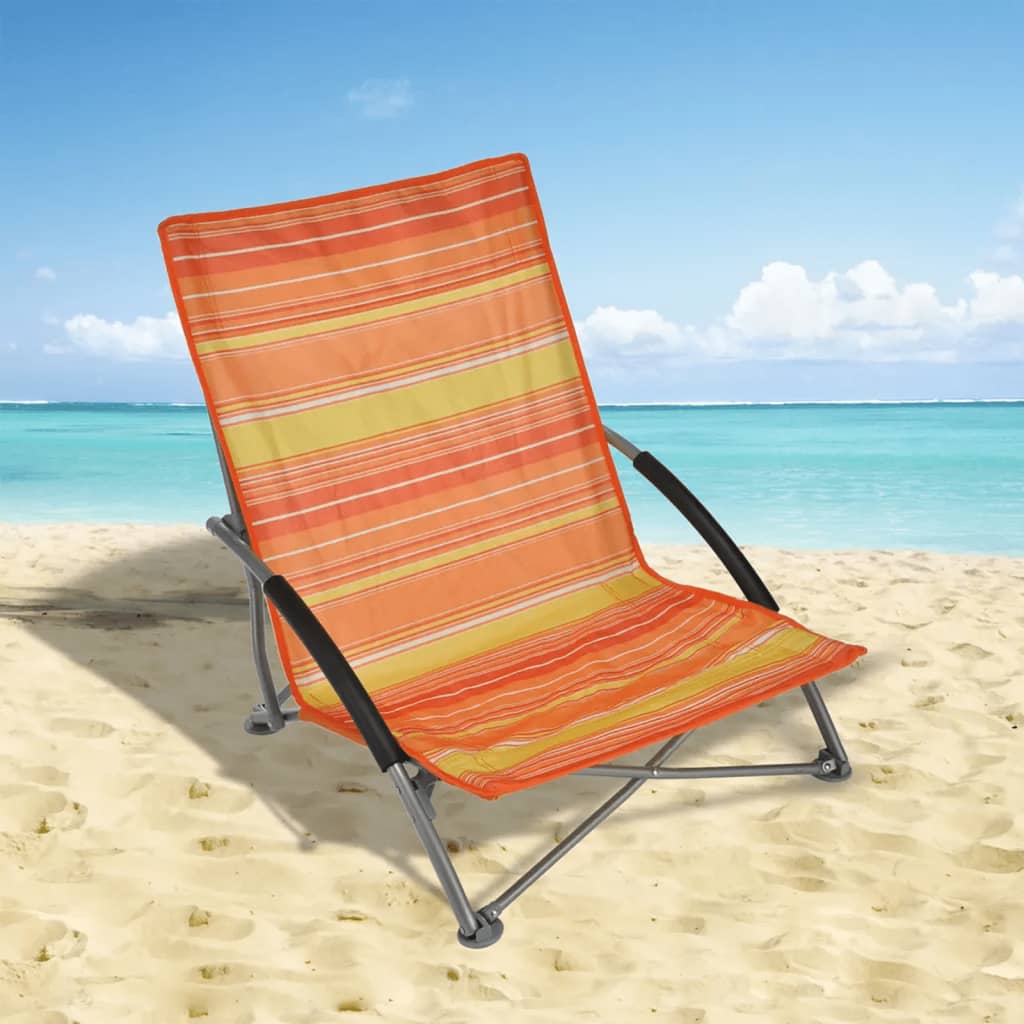 HI Strandstoel inklapbaar 65x55x25/65 cm oranje