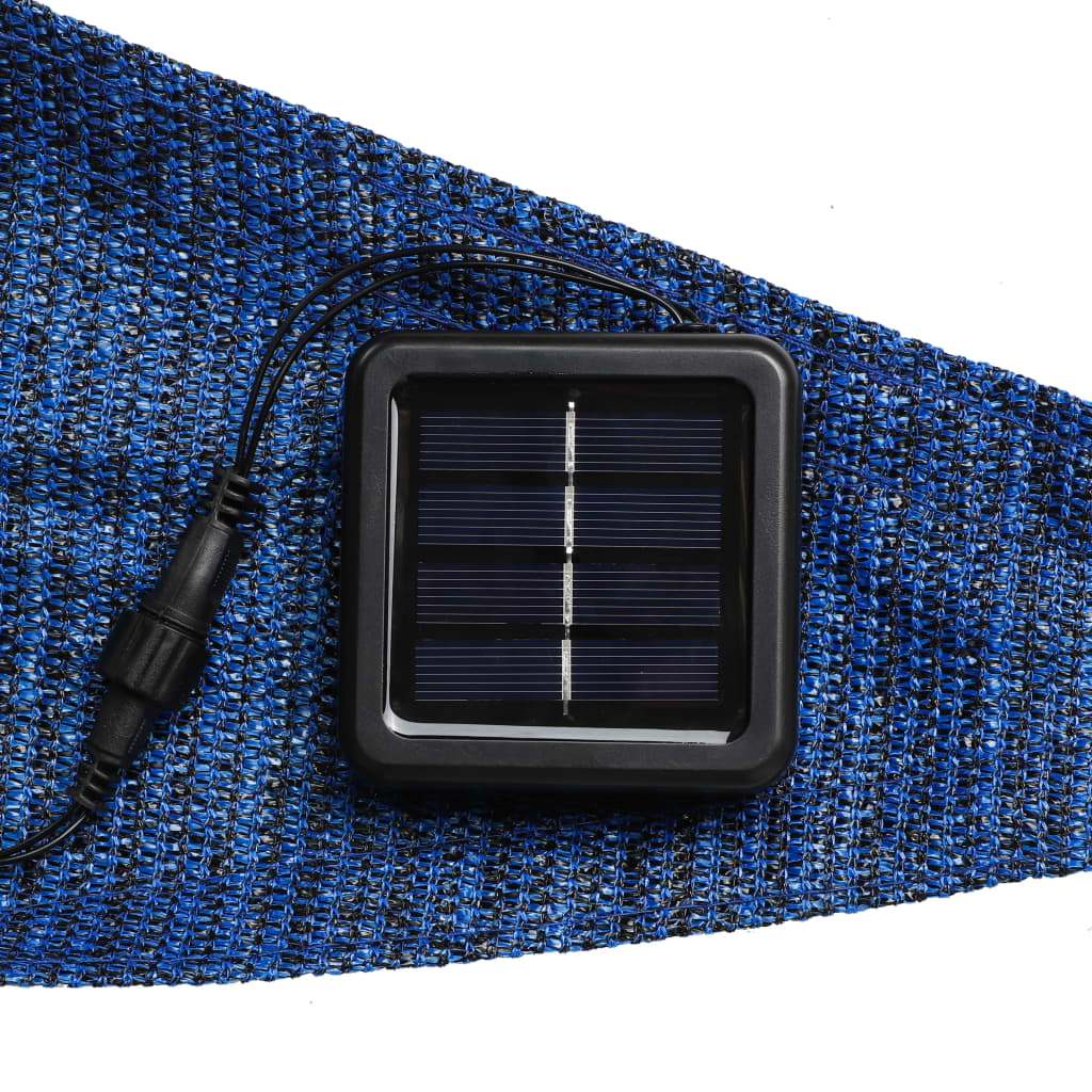 

HI Zonnezeil met 100 LED's 3,6x3,6x3,6 m lichtblauw