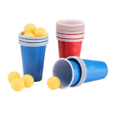 HI Beer Pong Set Red Blue Yellow 0.5 L Plastic