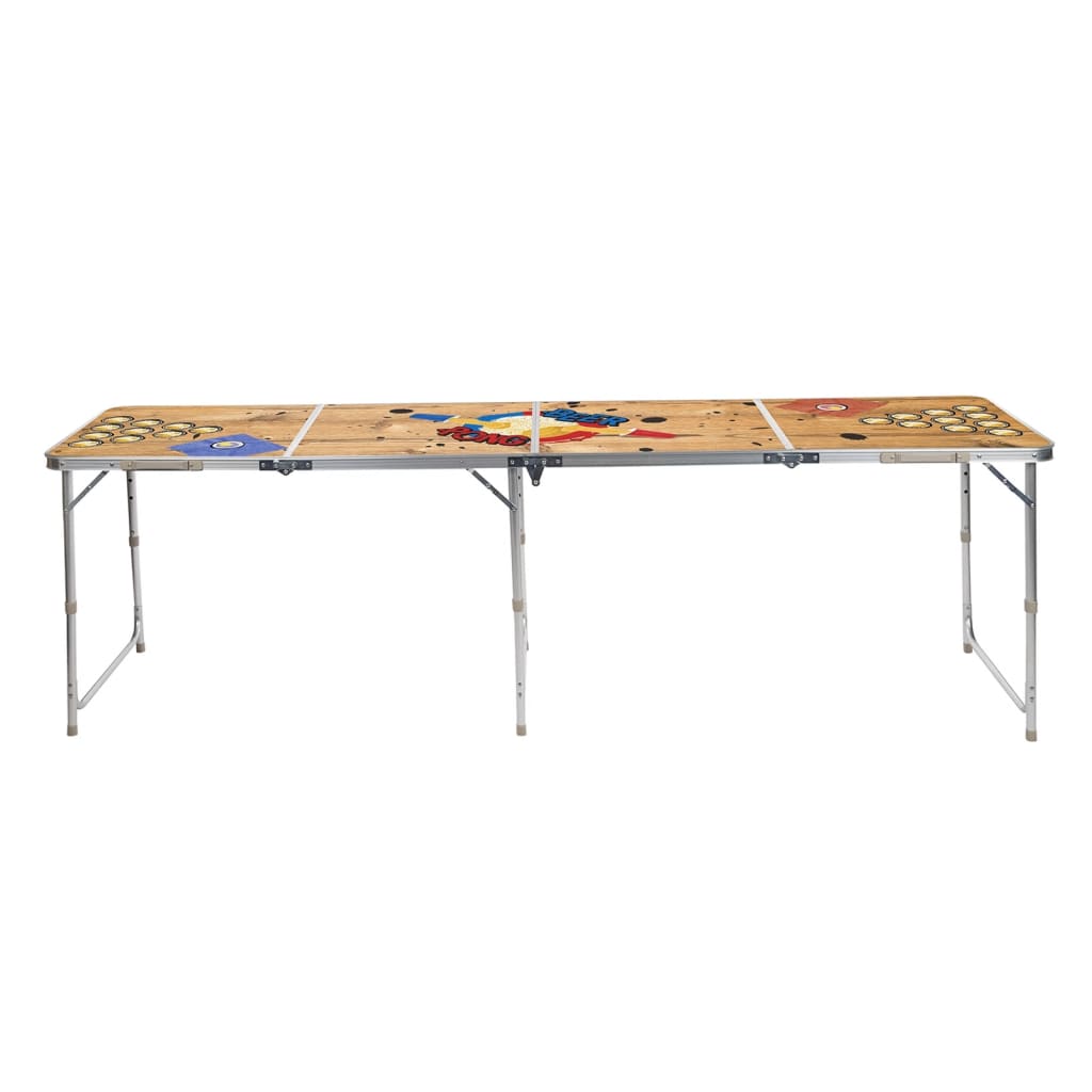 Thumbnail - HI Beer-Pong-Klapptisch 240x60x55 cm MDF und Aluminium