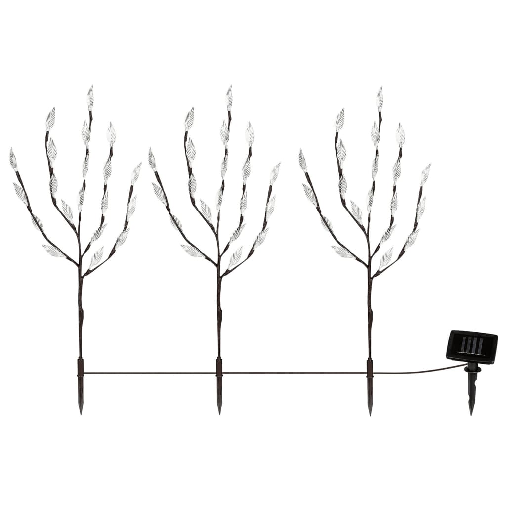 Thumbnail - HI LED-Strauch Solar 50 cm Transparent und Braun