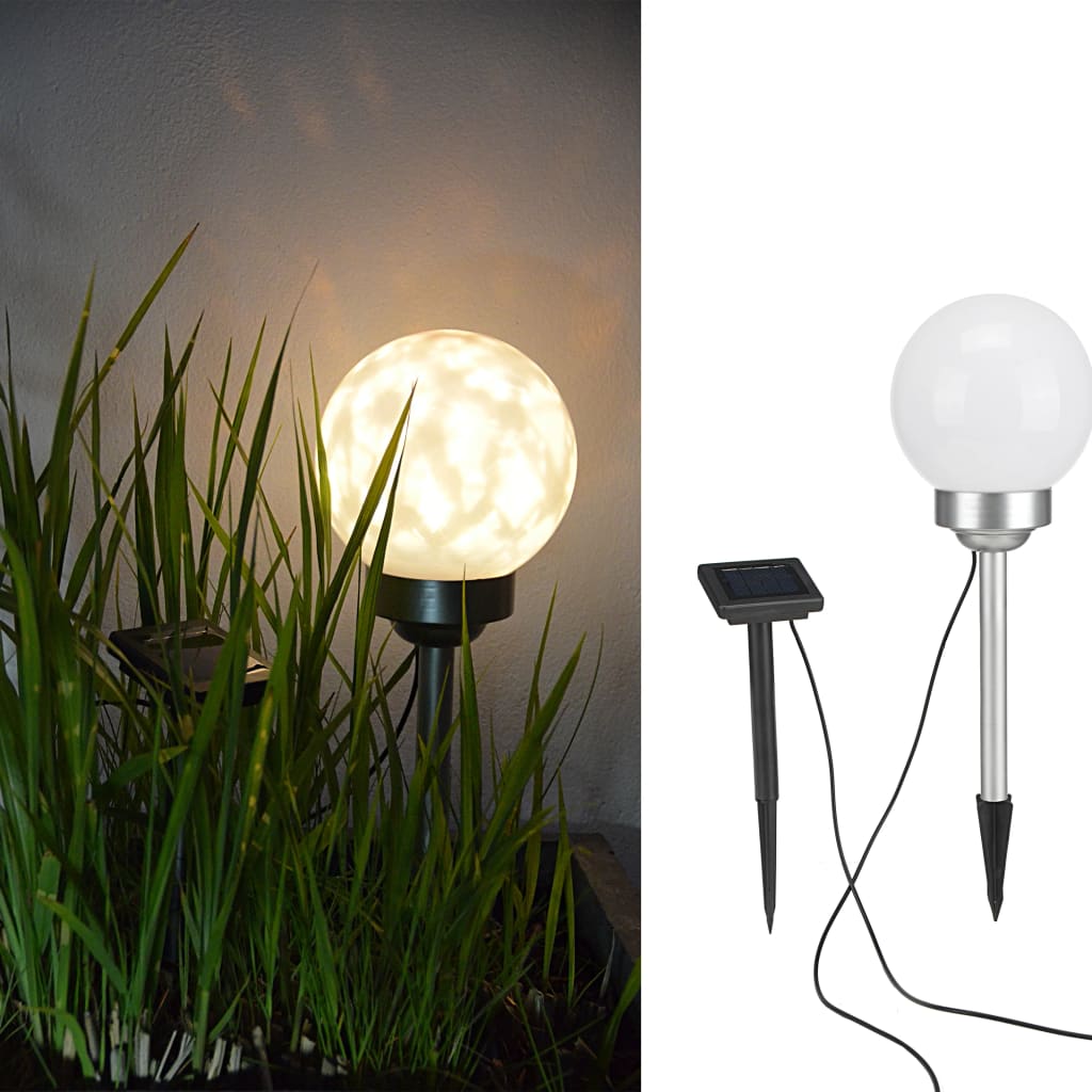 HI Tuinlicht LED bal roterend 15 cm