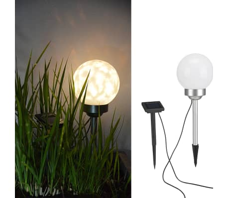 HI Tuinlicht LED bal roterend 15 cm