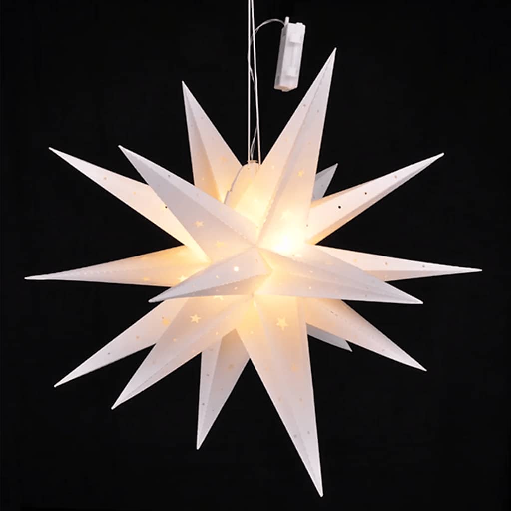 HI Lampion kerstster LED 58 cm afbeelding