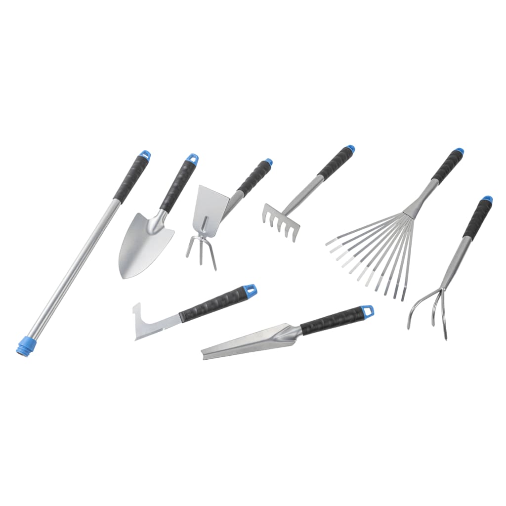 Ensemble D'outils De Jardin 8 Pcs Argenté Métal HI 5 width=274