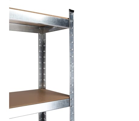 HI Schwerlastregal MDF Metall Steckregal Werkstattregal Kellerregal