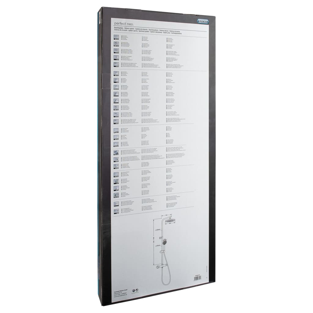 Complete Overhead Shower System PERFECT NEO Chrome CORNAT 13 width=274