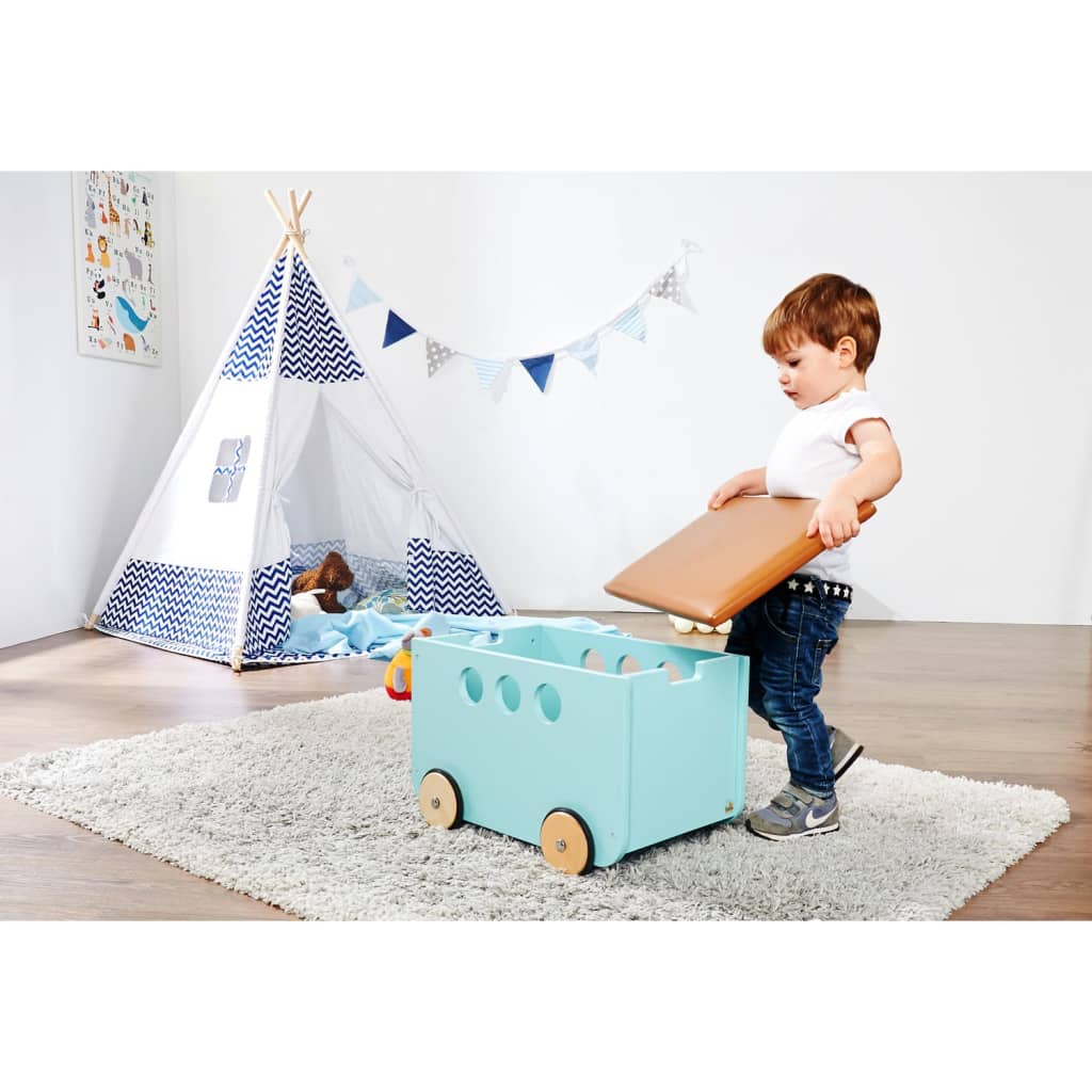 Pinolino Toy Chest with Wheels Jim Blue
