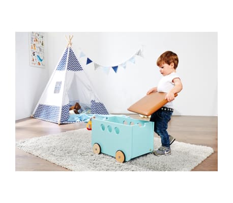 Pinolino Toy Chest with Wheels Jim Blue