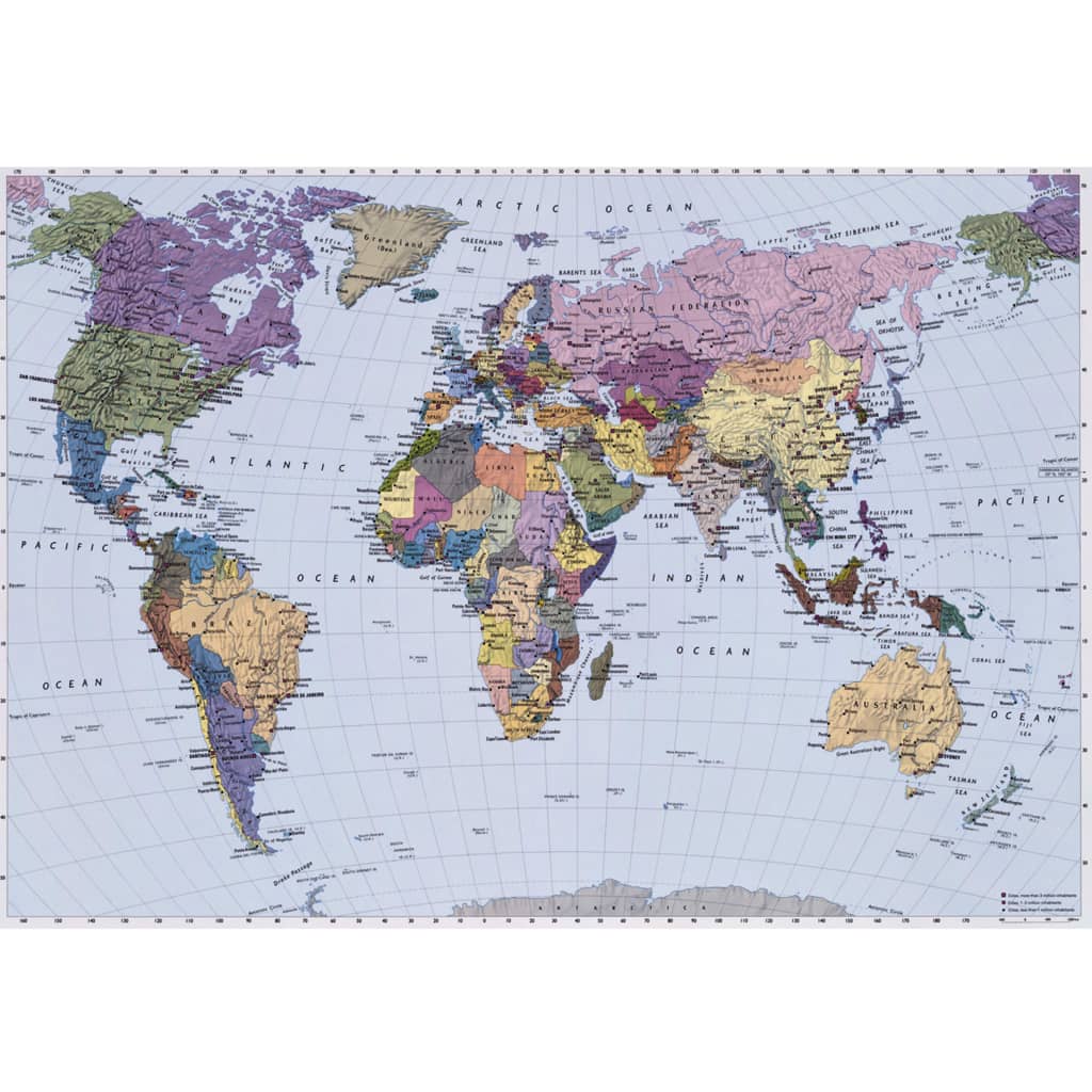 Komar Fotobehang World Map 270x188 cm 4-050