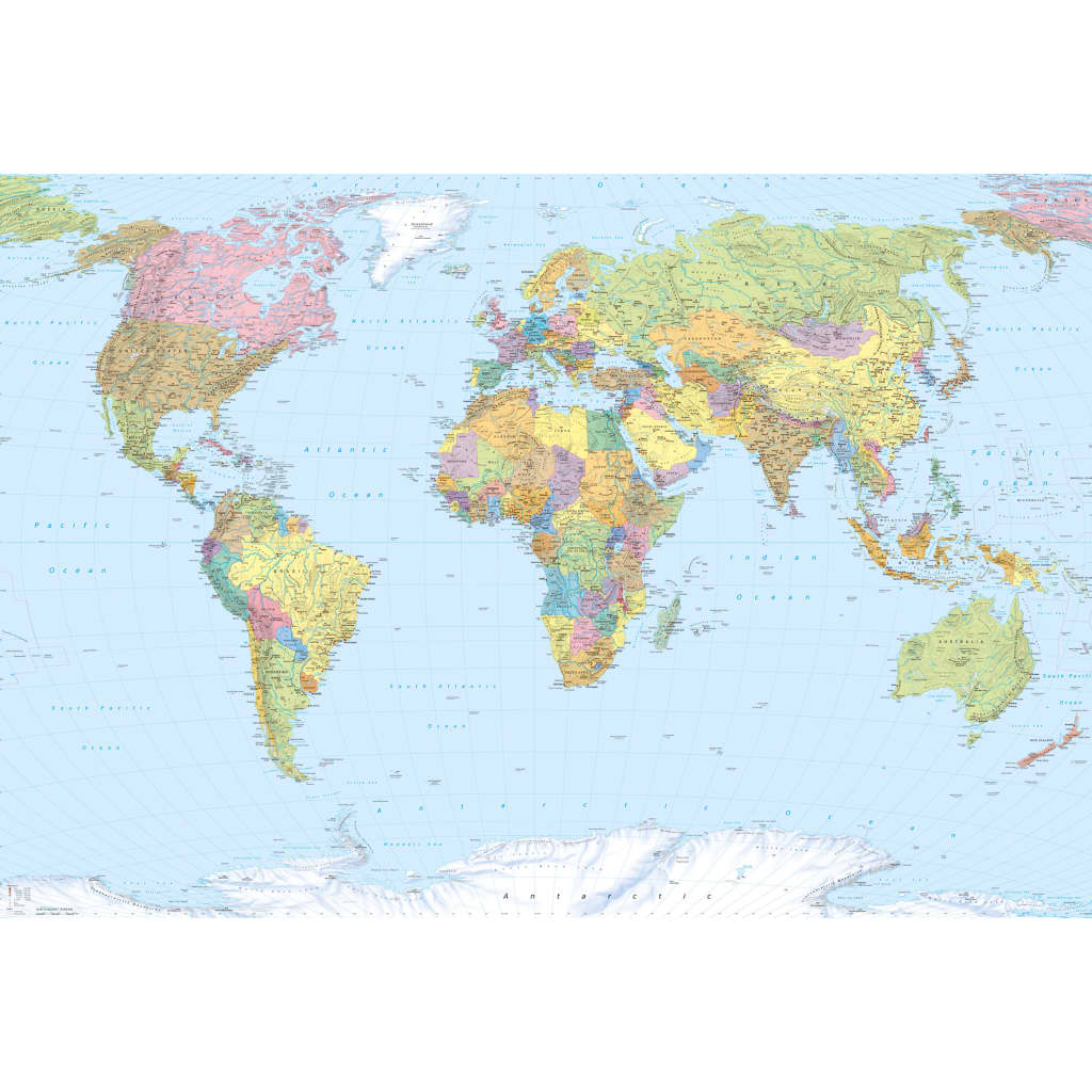 Komar Fototapet mural World Map XXL, 368 x 248 cm, XXL4-038 