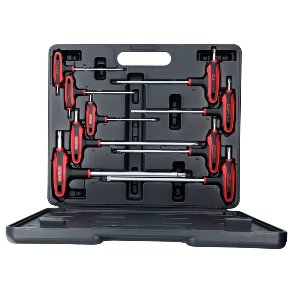 

KS Tools T-handvat momentschroevendraaier TX schroeven 9 stuks T10-T50