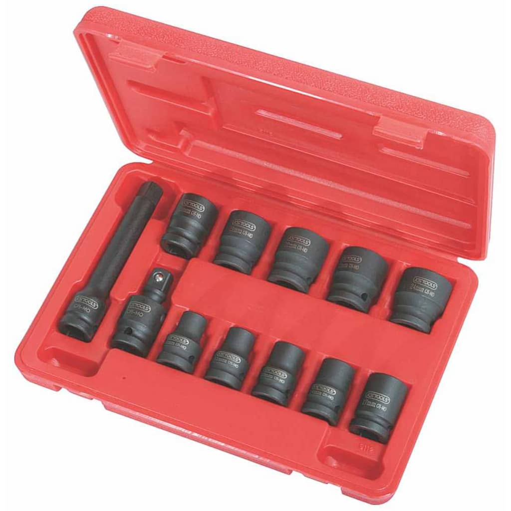 

KS Tools Zeskants slagdoppen set kort 1/2'' 12-delig 515.0112