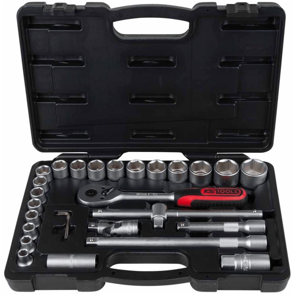 

KS Tools CLASSIC Ratelsleutel en doppen set 1/2'' 28-delig 917.0728