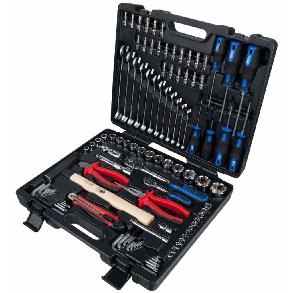 KS Tools CHROMEplus gereedschapsset met doppen en bits 97-dlg 918.0797