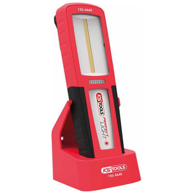 KS Tools 150.4440 perfectLight Werkstatt-Handlampe 400 Lumen Rot-Wei/ß