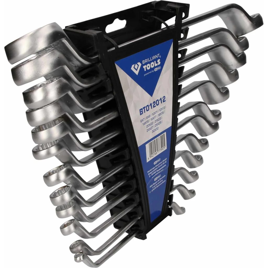 

BRILLIANT TOOLS 12-delige Dubbele ringsleutelset