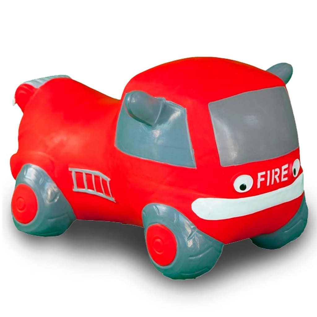 JAMARA Jumping Car Bouncer Fire Truck with pump Red