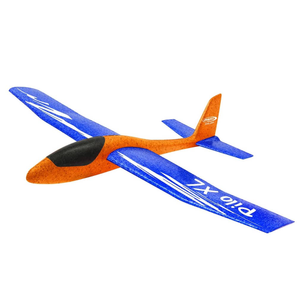 JAMARA Avión planeador de jueguete Pilo XL espuma azul y naranja