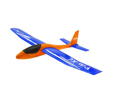 JAMARA Avión planeador de jueguete Pilo XL espuma azul y naranja