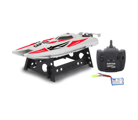 JAMARA Lancha teledirigida Capter blanco y rojo 2,4 GHz