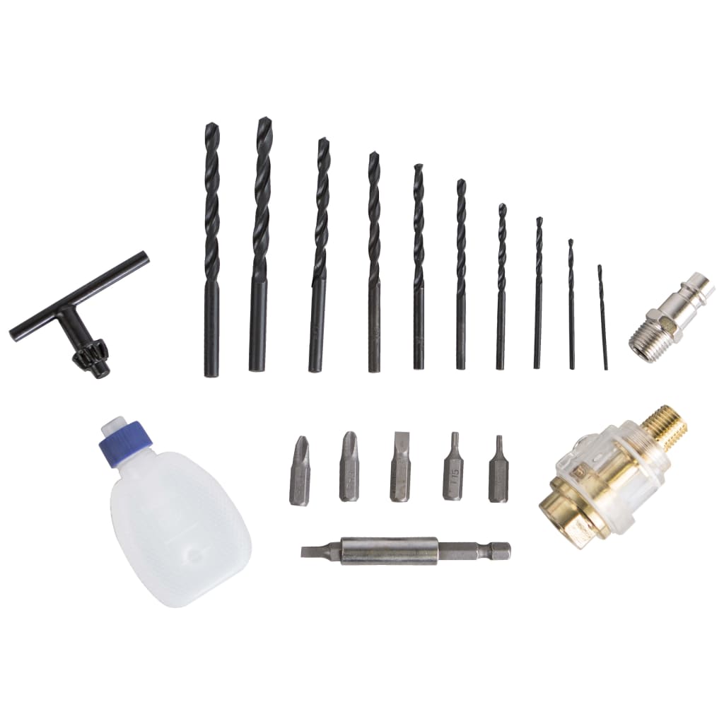 Umschaltbare Druckluft-Bohrmaschine Mit Werkzeuge-Set 3/8 Scheppach 9 width=274